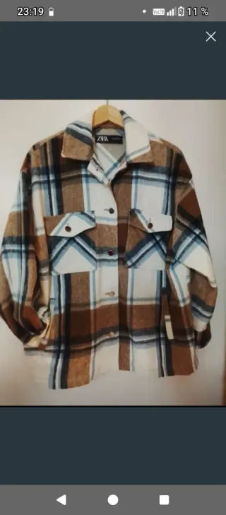 Sobrecamisa  Zara Franela