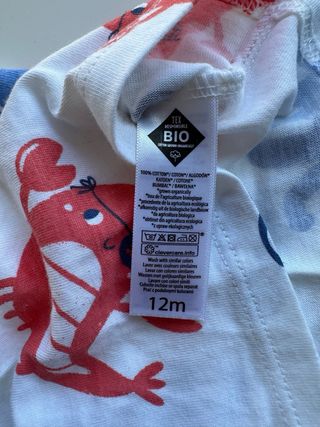 Camiseta verano 12 meses estampada