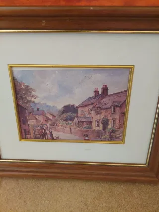 Cuadro mariposa y flores secas