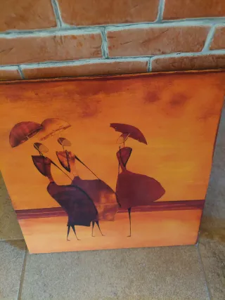 Cuadro mariposa y flores secas