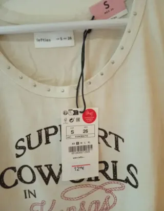 Camiseta Oversize Lefties Talla S. Nueva..