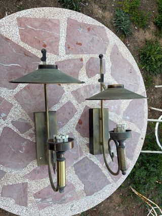 Apliques de pared dorados metal vintage