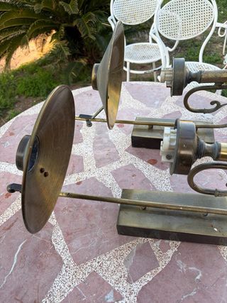 Apliques de pared dorados metal vintage