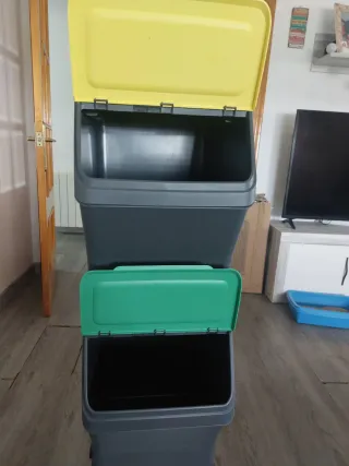 Cubos de basura reciclaje Tatay (3 uds)
