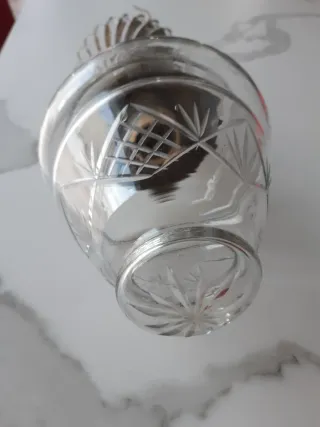 Lámpara de cristal antigua