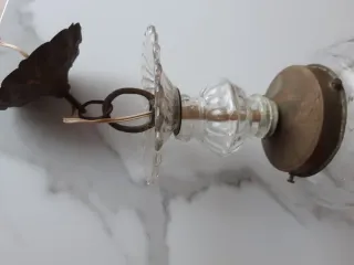 Lámpara de cristal antigua