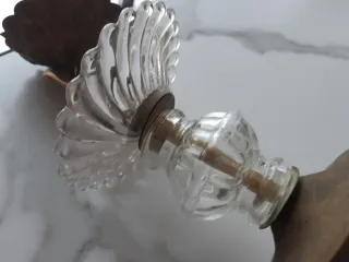 Lámpara de cristal antigua