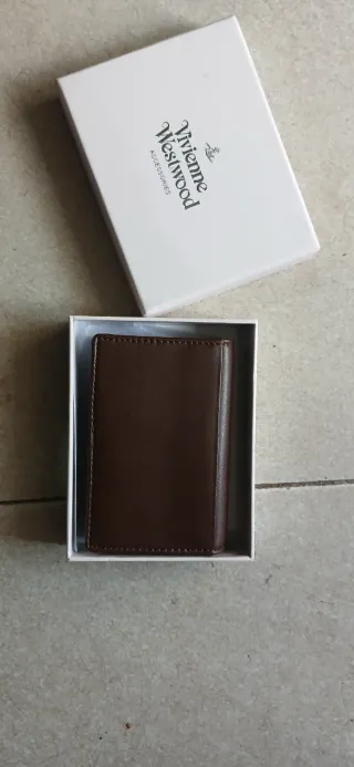 Portafoglio Vivienne Westwood marrone oro