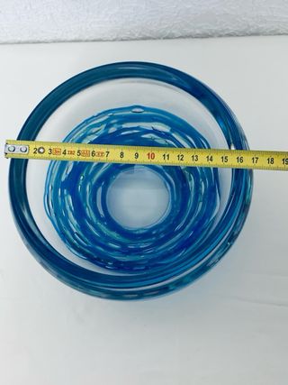 Cuenco bicolor azul y verde