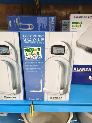 Báscula electrónica plegable 3kg