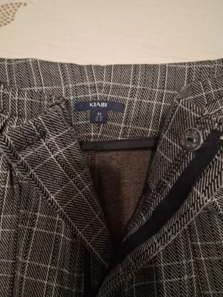 Pantalón de invierno a cuadros para mujer