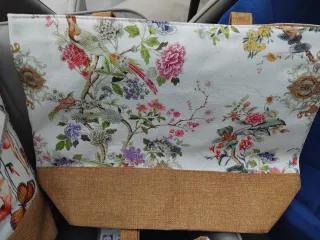 Borsa mare Peziosa farfalle e fiori