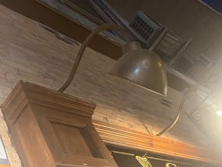 Lámpara de pared antigua cristal y metal