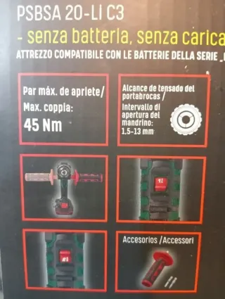 Percusión Atornillador Batería PARKSIDE