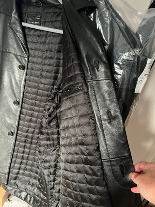 Chaqueta de Piel Easy Wear Negra