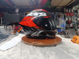 Casco Alpinestars Supertech R10 + Guantes GP/ M