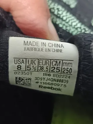 Deportivas Reebok Mujer Negras y Verdes