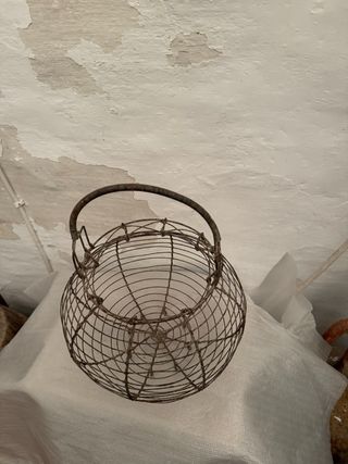 Cesta Huevera Vintage Metal