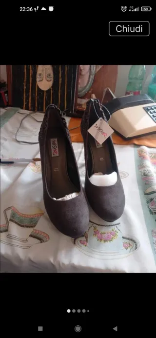 Scarpe con tacco alto marroni