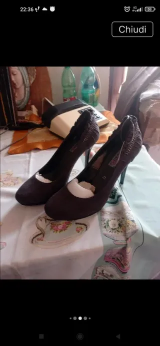 Scarpe con tacco alto marroni