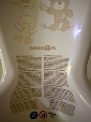 Bañera bebé para ducha