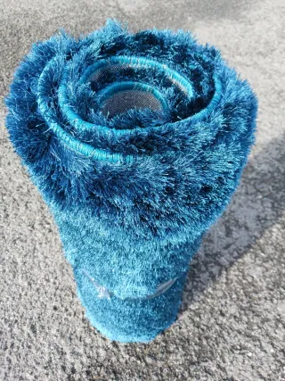 2 Tappeti Shaggy Blu Cobalto 60x110. 2 Pz 10€