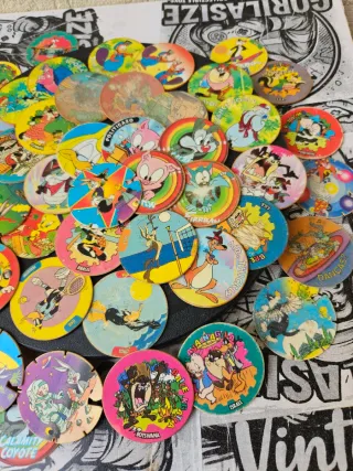 Tazos Looney Tunes Anos 90 (50+ Peças)