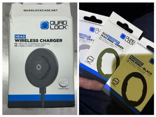 Carregador Wireless Quad Lock + Anéis Mag