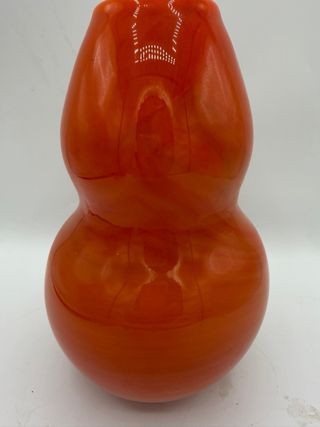 Vaso arancio vetro di Murano