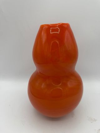 Vaso arancio vetro di Murano