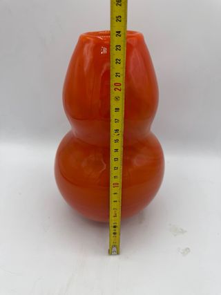Vaso arancio vetro di Murano
