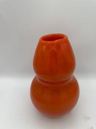 Vaso arancio vetro di Murano