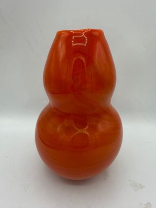 Vaso arancio vetro di Murano