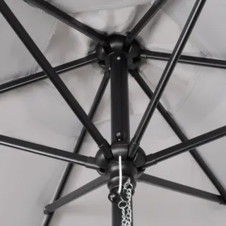 Parasol Terraza Exterior Beige/Gris