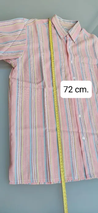 Camisa Verano Shuss Talla XXL Rayas Multicolor