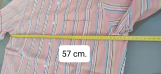 Camisa Verano Shuss Talla XXL Rayas Multicolor