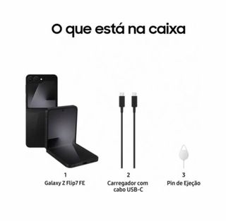 Samsung Galaxy Z Flip7 FE 256GB Preto