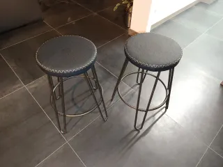 Set 2 Sgabelli Deghi Grigio Scuro