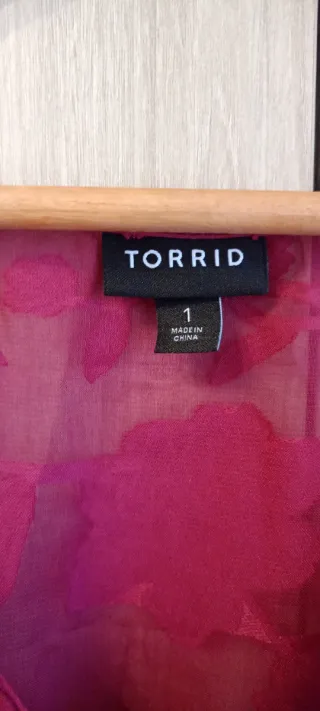 Duster Jacquard Magenta Torrid High-Low