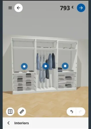 Armario Ikea Pax Bergsbo Blanco