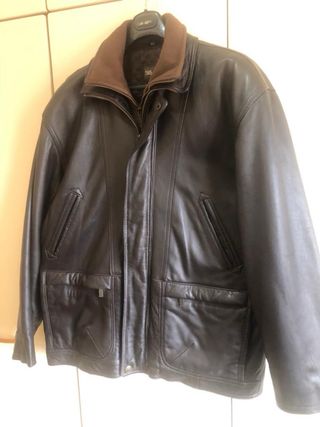 Cazadora de piel T.52 Marrón