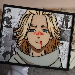 Cristal pintado Manjiro Sano - Mikey Tokyo Revenge