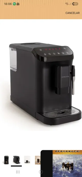 Cafetera Create Negra