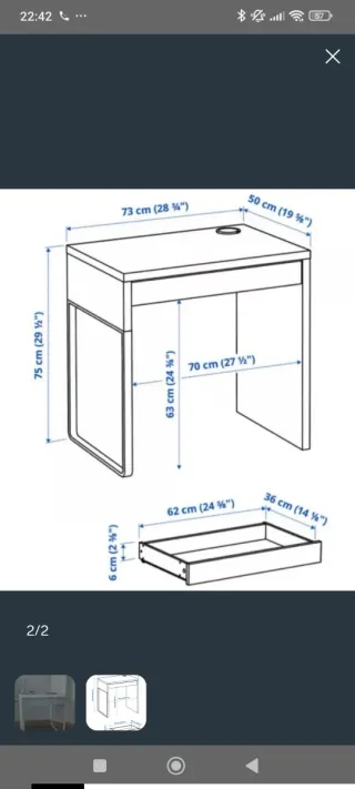 Escritorio Blanco Ikea