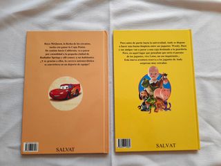 2 cuentos colección Disney Pixar CARS y TOY STORY