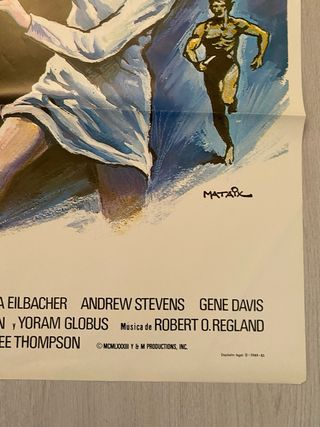 Cartel Cine Original Al Filo de la Medianoche 1983