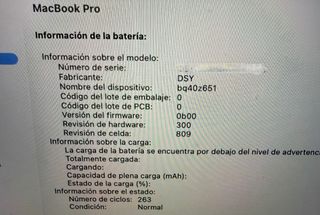 MacBook Pro 16” i7 Plata/Gris Espacial