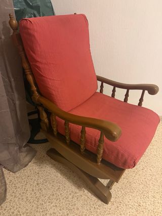 Set 3 butacas madera y tela