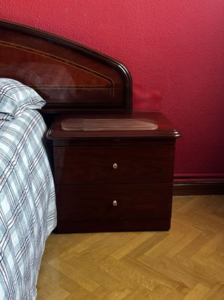 Dormitorio Completo Madera Oscura