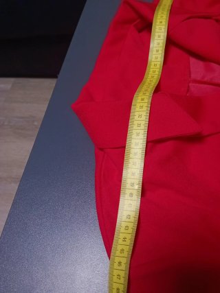Vestido Blazer Rojo Botones Dorados